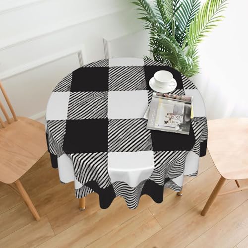 LHFIOHIRG Runde Tischdecke, 152 cm, knitterfrei, waschbar, Tischdecke für Küche, Esszimmer, Urlaub, Party, Picknick LHFIOHIRG Runde Tischdecke, 152 cm, knitterfrei, waschbar, Tischdecke für Küche, Esszimmer, Urlaub, Party, Picknick von LHFIOHIRG