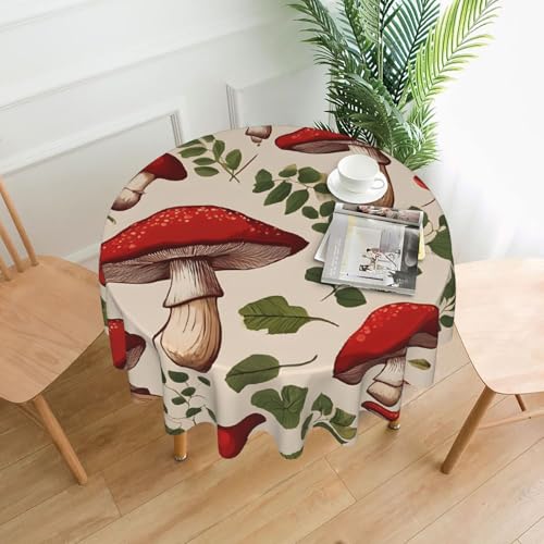 LHFIOHIRG Runde Tischdecke, 152 cm, knitterfrei, waschbar, Tischtuch für Küche, Esszimmer, Urlaub, Party, Picknick LHFIOHIRG Runde Tischdecke, 152 cm, knitterfrei, waschbar, Tischtuch für Küche, Esszimmer, Urlaub, Party, Picknick von LHFIOHIRG