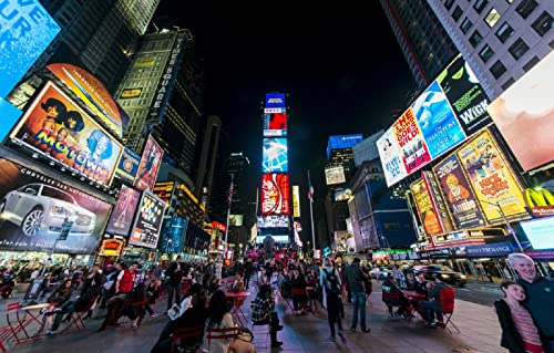LHJOYSP Game Puzzle 1000 Teile Wolkenkratzer der Stadt New York Manhattan Times Square 75x50cm von LHJOY