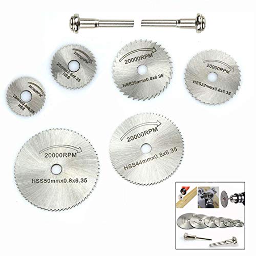 LHKJ Sägeblatt kreissägeblätter, 8 Stück Kreissägeblatt Set, Mini Trennscheiben Schneidräder für Drehwerkzeug Geeignet,Plastik, Fiberglas von LHKJ