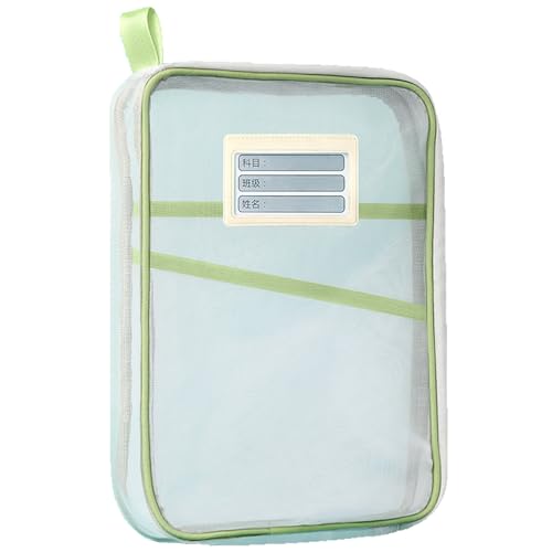 LHLZNB Transparente Dokumententasche in L-Form, offener Reißverschluss, transparente Dokumentenmappe mit großer Öffnung und Kapazität, Schulbedarf, Schreibwaren-Brieftasche für Zuhause, Büro, Schule von LHLZNB