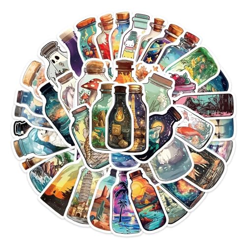 LHOEST 100 Stück Sticker Aesthetic Set, Cute Wasserflaschen Stickers für Laptop Fahrrad Skateboard Motorrad Koffer, Aufkleber Wasserfest Vinyl für Erwachsene Kinder Jugendliche von LHOEST