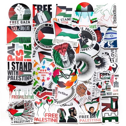 LHOEST 110 Stück Palestine Sticker, Palästina-Aufkleber, Free Palestine Sticker, Palästina Autoaufkleber Aufkleber für Laptop, Wasserflasche, Gitarre, Fahrrad LHOEST 110 Stück Palestine Sticker, Palästina-Aufkleber, Free Palestine Sticker, Palästina Autoaufkleber Aufkleber für Laptop, Wasserflasche, Gitarre, Fahrrad von LHOEST
