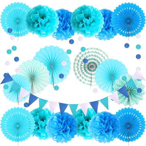 LHOEST 20 Stück Party Deko Blau Pompons Deko zum Hängen Deko Geburtstag Girlande Junge Kinder Blau Papierblumen Deko Wand Fenster Wabenbälle Deko Fasching Karneval Dekoration Aufhängen Fächer Hochzeit LHOEST 20 Stück Party Deko Blau Pompons Deko zum Hängen Deko Geburtstag Girlande Junge Kinder Blau Papierblumen Deko Wand Fenster Wabenbälle Deko Fasching Karneval Dekoration Aufhängen Fächer Hochzeit von LHOEST
