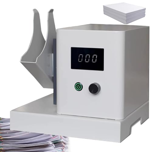 LHQYA A4-A6 Automatischer Papierausrichter, Elektrische Papiersortiermaschine Mit 50-mm-Papierhalter, Einstellbare Jitter-Stärke Von 0 Bis 100, Jitter-Frequenz: 2800 U/min, Für Büros Und Archive von LHQYA