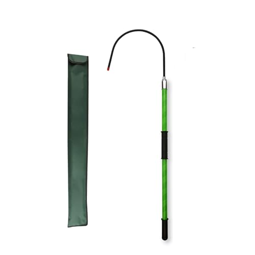 Isolierte Rettungsstange, Epoxidharz-Verlängerungsstange, Tragbare Körperrettungsstange, Mit Aufbewahrungstasche, für Stromschläge Im Notfall(Green,1m/3.2ft) von LHXLSH