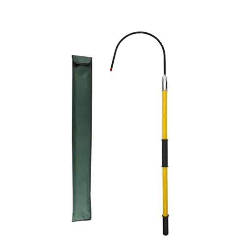 Isolierte Rettungsstange, Epoxidharz-Verlängerungsstange, Tragbare Körperrettungsstange, Mit Aufbewahrungstasche, für Stromschläge Im Notfall(Yellow,1m/3.2ft) von LHXLSH