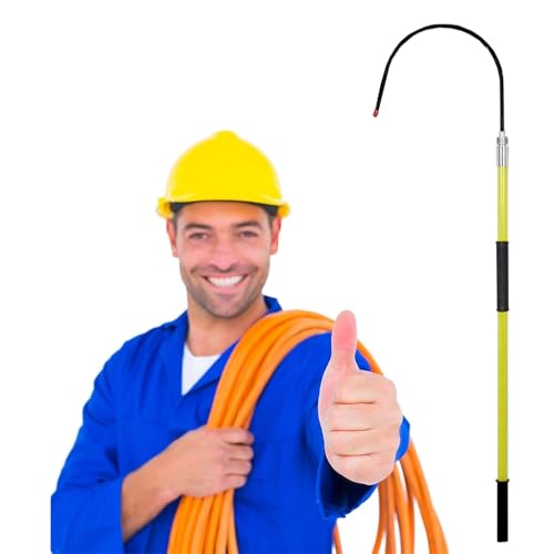 Solierte Rettungsstange, Elektrocution Rettungshakenstange, Rettungsstange für Den Körper, Epoxidharz-Verlängerungsstange, für Elektriker, Leitungsmonteure, Kfz-Mechaniker(1m/3.2ft) von LHXLSH