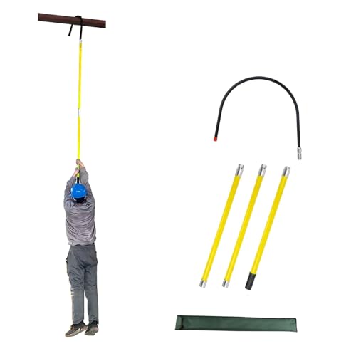 Tragbare Elektriker Werkzeuge, Isolierte Rettungsstange, Isolierte Stange Epoxidharz, für Stromschläge Im Notfall, Mit Aufbewahrungstasche, für Elektriker(3m/9.8ft) von LHXLSH