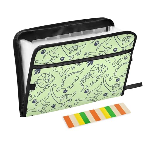 LI ZHI XIN A4 Dokumentenmappe Mit 13 Tasche Dokument Organizer Klassifizierungsordner Wasserfeste Seitlich ReißVerschluss Ordner FäChermappe Dinosaurierpfotendrücke LI ZHI XIN A4 Dokumentenmappe Mit 13 Tasche Dokument Organizer Klassifizierungsordner Wasserfeste Seitlich ReißVerschluss Ordner FäChermappe Dinosaurierpfotendrücke von LI ZHI XIN