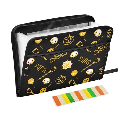 LI ZHI XIN A4 Dokumentenmappe Mit 13 Tasche Dokument Organizer Klassifizierungsordner Wasserfeste Seitlich ReißVerschluss Ordner FäChermappe Halloween-Kürbis-Spinnspinne LI ZHI XIN A4 Dokumentenmappe Mit 13 Tasche Dokument Organizer Klassifizierungsordner Wasserfeste Seitlich ReißVerschluss Ordner FäChermappe Halloween-Kürbis-Spinnspinne von LI ZHI XIN