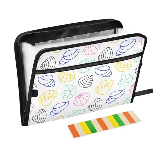 LI ZHI XIN A4 Dokumentenmappe Mit 13 Tasche Dokument Organizer Klassifizierungsordner Wasserfeste Seitlich ReißVerschluss Ordner FäChermappe Muschelmotiv LI ZHI XIN A4 Dokumentenmappe Mit 13 Tasche Dokument Organizer Klassifizierungsordner Wasserfeste Seitlich ReißVerschluss Ordner FäChermappe Muschelmotiv von LI ZHI XIN