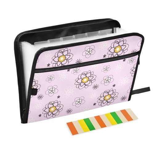 LI ZHI XIN A4 Dokumentenmappe Mit 13 Tasche Dokument Organizer Klassifizierungsordner Wasserfeste Seitlich ReißVerschluss Ordner FäChermappe Schönes Blumen-Muster LI ZHI XIN A4 Dokumentenmappe Mit 13 Tasche Dokument Organizer Klassifizierungsordner Wasserfeste Seitlich ReißVerschluss Ordner FäChermappe Schönes Blumen-Muster von LI ZHI XIN