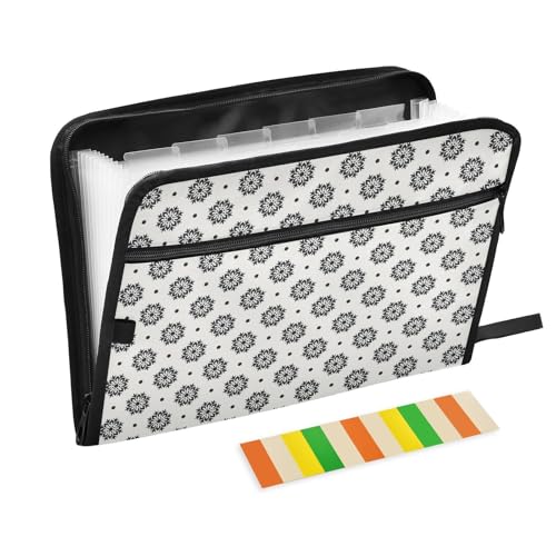 LI ZHI XIN A4 Dokumentenmappe Mit 13 Tasche Dokument Organizer Klassifizierungsordner Wasserfeste Seitlich ReißVerschluss Ordner FäChermappe Schwarzes Blumenmuster LI ZHI XIN A4 Dokumentenmappe Mit 13 Tasche Dokument Organizer Klassifizierungsordner Wasserfeste Seitlich ReißVerschluss Ordner FäChermappe Schwarzes Blumenmuster von LI ZHI XIN