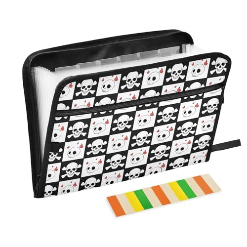 LI ZHI XIN A4 Dokumentenmappe Mit 13 Tasche Dokument Organizer Klassifizierungsordner Wasserfeste Seitlich ReißVerschluss Ordner FäChermappe Skelettmuster LI ZHI XIN A4 Dokumentenmappe Mit 13 Tasche Dokument Organizer Klassifizierungsordner Wasserfeste Seitlich ReißVerschluss Ordner FäChermappe Skelettmuster von LI ZHI XIN