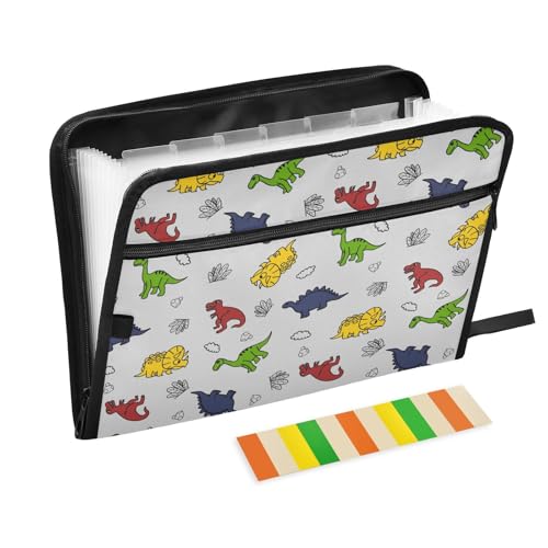 LI ZHI XIN A4 Dokumentenmappe Mit 13 Tasche Dokument Organizer Klassifizierungsordner Wasserfeste Seitlich ReißVerschluss Ordner FäChermappe Tier-Dinosaurier-Muster LI ZHI XIN A4 Dokumentenmappe Mit 13 Tasche Dokument Organizer Klassifizierungsordner Wasserfeste Seitlich ReißVerschluss Ordner FäChermappe Tier-Dinosaurier-Muster von LI ZHI XIN