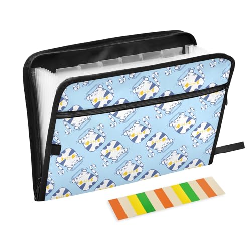 LI ZHI XIN A4 Dokumentenmappe Mit 13 Tasche Dokument Organizer Klassifizierungsordner Wasserfeste Seitlich ReißVerschluss Ordner FäChermappe Tier-Katze-Cartoonmuster LI ZHI XIN A4 Dokumentenmappe Mit 13 Tasche Dokument Organizer Klassifizierungsordner Wasserfeste Seitlich ReißVerschluss Ordner FäChermappe Tier-Katze-Cartoonmuster von LI ZHI XIN