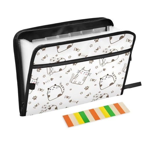 LI ZHI XIN A4 Dokumentenmappe Mit 13 Tasche Dokument Organizer Klassifizierungsordner Wasserfeste Seitlich ReißVerschluss Ordner FäChermappe Tier Katze Katzenpfotendruck LI ZHI XIN A4 Dokumentenmappe Mit 13 Tasche Dokument Organizer Klassifizierungsordner Wasserfeste Seitlich ReißVerschluss Ordner FäChermappe Tier Katze Katzenpfotendruck von LI ZHI XIN