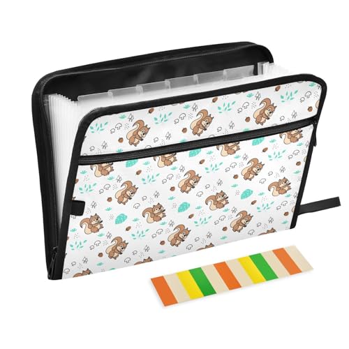 LI ZHI XIN A4 Dokumentenmappe Mit 13 Tasche Dokument Organizer Klassifizierungsordner Wasserfeste Seitlich ReißVerschluss Ordner FäChermappe Tiere Eichhörnchen Blätter Nüsse LI ZHI XIN A4 Dokumentenmappe Mit 13 Tasche Dokument Organizer Klassifizierungsordner Wasserfeste Seitlich ReißVerschluss Ordner FäChermappe Tiere Eichhörnchen Blätter Nüsse von LI ZHI XIN