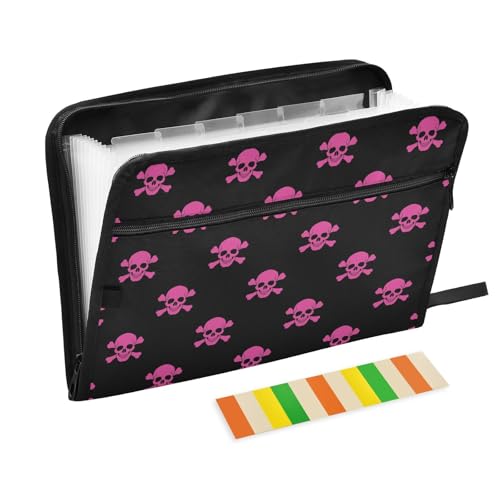 LI ZHI XIN A4 Dokumentenmappe Mit 13 Tasche Dokument Organizer Klassifizierungsordner Wasserfeste Seitlich ReißVerschluss Ordner FäChermappe Totenkopf-Muster LI ZHI XIN A4 Dokumentenmappe Mit 13 Tasche Dokument Organizer Klassifizierungsordner Wasserfeste Seitlich ReißVerschluss Ordner FäChermappe Totenkopf-Muster von LI ZHI XIN