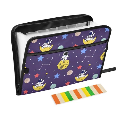 LI ZHI XIN A4 Dokumentenmappe Mit 13 Tasche Dokument Organizer Klassifizierungsordner Wasserfeste Seitlich ReißVerschluss Ordner FäChermappe Weltraums Planeten Karikatur-Muster LI ZHI XIN A4 Dokumentenmappe Mit 13 Tasche Dokument Organizer Klassifizierungsordner Wasserfeste Seitlich ReißVerschluss Ordner FäChermappe Weltraums Planeten Karikatur-Muster von LI ZHI XIN
