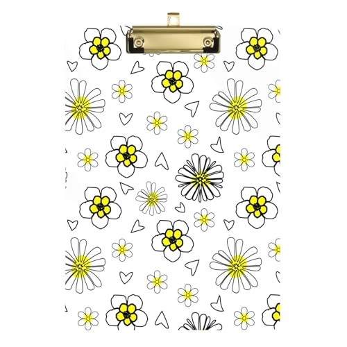 LI ZHI XIN A4 Standard Klemmbretter,Acryl Clipboard,9 X 12.5 Zoll,Mit Einziehbaren Haken,FüR Schule,BüRo,Krankenschwestern BlüMchenmuster LI ZHI XIN A4 Standard Klemmbretter,Acryl Clipboard,9 X 12.5 Zoll,Mit Einziehbaren Haken,FüR Schule,BüRo,Krankenschwestern BlüMchenmuster von LI ZHI XIN