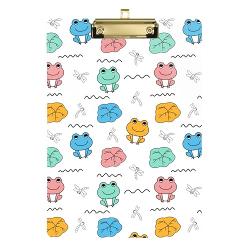 LI ZHI XIN A4 Standard Klemmbretter,Acryl Clipboard,9 X 12.5 Zoll,Mit Einziehbaren Haken,FüR Schule,BüRo,Krankenschwestern Frosch Cartoon-Muster LI ZHI XIN A4 Standard Klemmbretter,Acryl Clipboard,9 X 12.5 Zoll,Mit Einziehbaren Haken,FüR Schule,BüRo,Krankenschwestern Frosch Cartoon-Muster von LI ZHI XIN