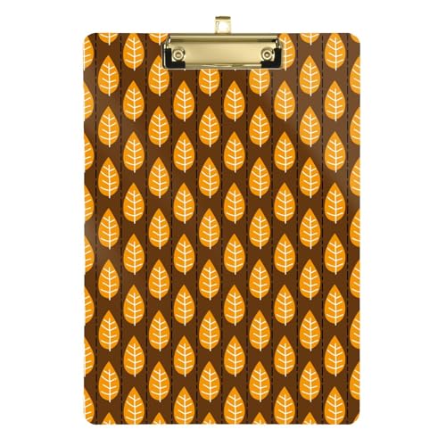 LI ZHI XIN A4 Standard Klemmbretter,Acryl Clipboard,9 X 12.5 Zoll,Mit Einziehbaren Haken,FüR Schule,BüRo,Krankenschwestern Herbstblatt-Muster LI ZHI XIN A4 Standard Klemmbretter,Acryl Clipboard,9 X 12.5 Zoll,Mit Einziehbaren Haken,FüR Schule,BüRo,Krankenschwestern Herbstblatt-Muster von LI ZHI XIN
