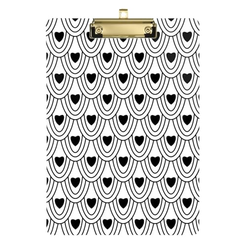 LI ZHI XIN A4 Standard Klemmbretter,Acryl Clipboard,9 X 12.5 Zoll,Mit Einziehbaren Haken,FüR Schule,BüRo,Krankenschwestern Herzförmiges Muster LI ZHI XIN A4 Standard Klemmbretter,Acryl Clipboard,9 X 12.5 Zoll,Mit Einziehbaren Haken,FüR Schule,BüRo,Krankenschwestern Herzförmiges Muster von LI ZHI XIN