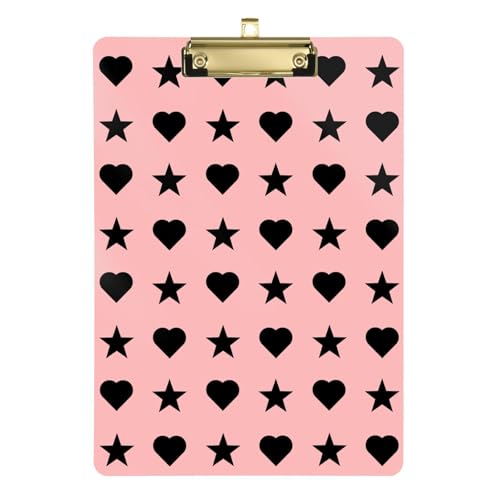 LI ZHI XIN A4 Standard Klemmbretter,Acryl Clipboard,9 X 12.5 Zoll,Mit Einziehbaren Haken,FüR Schule,BüRo,Krankenschwestern Herzförmiges Stern-Muster LI ZHI XIN A4 Standard Klemmbretter,Acryl Clipboard,9 X 12.5 Zoll,Mit Einziehbaren Haken,FüR Schule,BüRo,Krankenschwestern Herzförmiges Stern-Muster von LI ZHI XIN