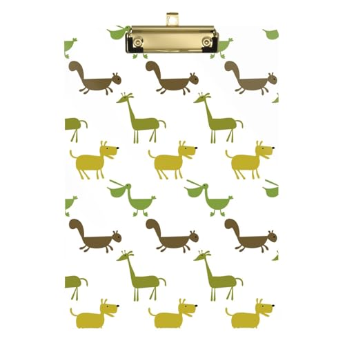 LI ZHI XIN A4 Standard Klemmbretter,Acryl Clipboard,9 X 12.5 Zoll,Mit Einziehbaren Haken,FüR Schule,BüRo,Krankenschwestern Hund-Eichhörnchen-Muster LI ZHI XIN A4 Standard Klemmbretter,Acryl Clipboard,9 X 12.5 Zoll,Mit Einziehbaren Haken,FüR Schule,BüRo,Krankenschwestern Hund-Eichhörnchen-Muster von LI ZHI XIN