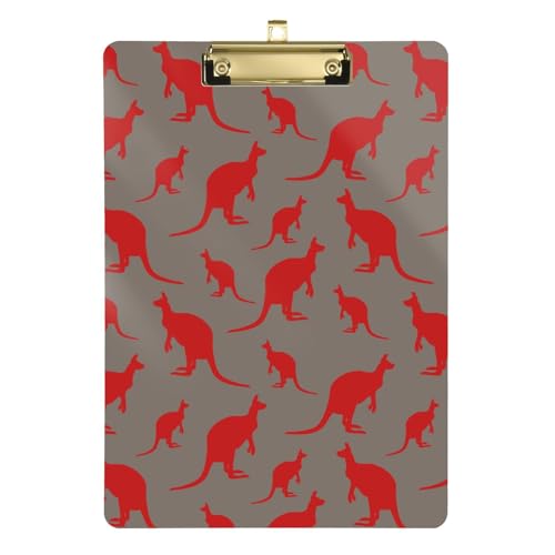 LI ZHI XIN A4 Standard Klemmbretter,Acryl Clipboard,9 X 12.5 Zoll,Mit Einziehbaren Haken,FüR Schule,BüRo,Krankenschwestern Känguru Cartoon-Muster LI ZHI XIN A4 Standard Klemmbretter,Acryl Clipboard,9 X 12.5 Zoll,Mit Einziehbaren Haken,FüR Schule,BüRo,Krankenschwestern Känguru Cartoon-Muster von LI ZHI XIN