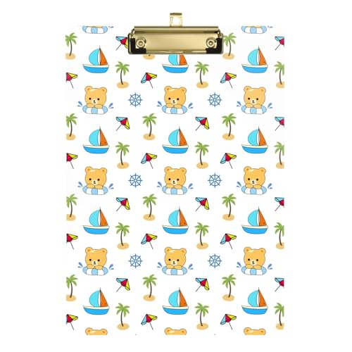 LI ZHI XIN A4 Standard Klemmbretter,Acryl Clipboard,9 X 12.5 Zoll,Mit Einziehbaren Haken,FüR Schule,BüRo,Krankenschwestern Kleiner Bär Cartoon-Muster LI ZHI XIN A4 Standard Klemmbretter,Acryl Clipboard,9 X 12.5 Zoll,Mit Einziehbaren Haken,FüR Schule,BüRo,Krankenschwestern Kleiner Bär Cartoon-Muster von LI ZHI XIN