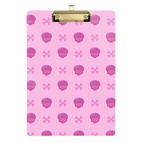 LI ZHI XIN A4 Standard Klemmbretter,Acryl Clipboard,9 X 12.5 Zoll,Mit Einziehbaren Haken,FüR Schule,BüRo,Krankenschwestern Schädelmuster LI ZHI XIN A4 Standard Klemmbretter,Acryl Clipboard,9 X 12.5 Zoll,Mit Einziehbaren Haken,FüR Schule,BüRo,Krankenschwestern Schädelmuster von LI ZHI XIN
