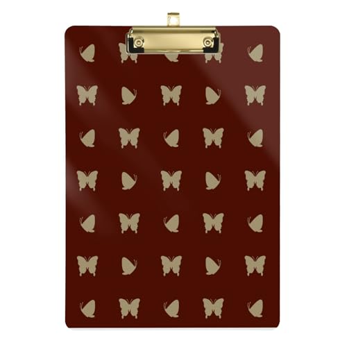 LI ZHI XIN A4 Standard Klemmbretter,Acryl Clipboard,9 X 12.5 Zoll,Mit Einziehbaren Haken,FüR Schule,BüRo,Krankenschwestern Schmetterling-Muster LI ZHI XIN A4 Standard Klemmbretter,Acryl Clipboard,9 X 12.5 Zoll,Mit Einziehbaren Haken,FüR Schule,BüRo,Krankenschwestern Schmetterling-Muster von LI ZHI XIN