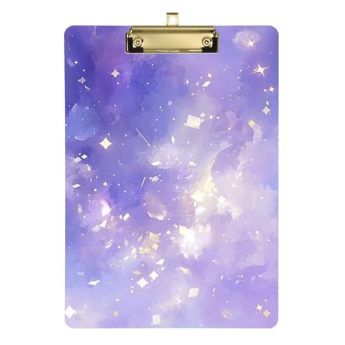 LI ZHI XIN A4 Standard Klemmbretter,Acryl Clipboard,9 X 12.5 Zoll,Mit Einziehbaren Haken,FüR Schule,BüRo,Krankenschwestern Sternenhimmel LI ZHI XIN A4 Standard Klemmbretter,Acryl Clipboard,9 X 12.5 Zoll,Mit Einziehbaren Haken,FüR Schule,BüRo,Krankenschwestern Sternenhimmel von LI ZHI XIN