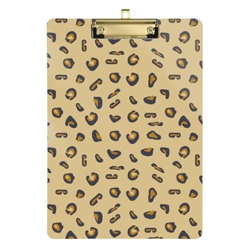 LI ZHI XIN A4 Standard Klemmbretter,Acryl Clipboard,9 X 12.5 Zoll,Mit Einziehbaren Haken,FüR Schule,BüRo,Krankenschwestern Tier Leopardenmuster Braun LI ZHI XIN A4 Standard Klemmbretter,Acryl Clipboard,9 X 12.5 Zoll,Mit Einziehbaren Haken,FüR Schule,BüRo,Krankenschwestern Tier Leopardenmuster Braun von LI ZHI XIN
