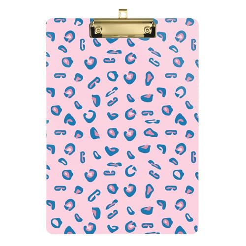 LI ZHI XIN A4 Standard Klemmbretter,Acryl Clipboard,9 X 12.5 Zoll,Mit Einziehbaren Haken,FüR Schule,BüRo,Krankenschwestern Tierischer Leopardendruck LI ZHI XIN A4 Standard Klemmbretter,Acryl Clipboard,9 X 12.5 Zoll,Mit Einziehbaren Haken,FüR Schule,BüRo,Krankenschwestern Tierischer Leopardendruck von LI ZHI XIN
