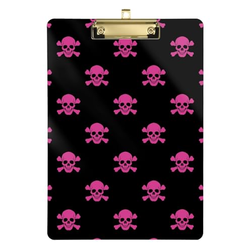 LI ZHI XIN A4 Standard Klemmbretter,Acryl Clipboard,9 X 12.5 Zoll,Mit Einziehbaren Haken,FüR Schule,BüRo,Krankenschwestern Totenkopf-Muster LI ZHI XIN A4 Standard Klemmbretter,Acryl Clipboard,9 X 12.5 Zoll,Mit Einziehbaren Haken,FüR Schule,BüRo,Krankenschwestern Totenkopf-Muster von LI ZHI XIN