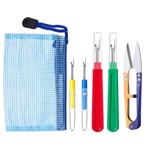 5-teiliges Nahttrenner-Set, LIAMGUS große und kleine Nähstiche, Nähgarnentrenner, Nahttrenner zum Nähen, Stichtrenner mit Schere, Aufbewahrungstasche, für offene Nähte, Saumnähte 5-teiliges Nahttrenner-Set, LIAMGUS große und kleine Nähstiche, Nähgarnentrenner, Nahttrenner zum Nähen, Stichtrenner mit Schere, Aufbewahrungstasche, für offene Nähte, Saumnähte von LIAMGUS