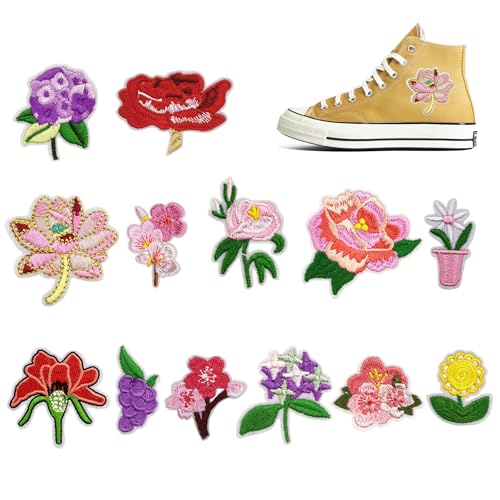 CHENNAN 13 Stück Patches zum Aufbügeln Blumen Transferpapier Blumen Applikation zum Aufbügeln Thermotransfer Bügelbilder Blume Schöne und Haltbare Gestickte Aufnäher für Kleidung Jacken Hüte (0.01) CHENNAN 13 Stück Patches zum Aufbügeln Blumen Transferpapier Blumen Applikation zum Aufbügeln Thermotransfer Bügelbilder Blume Schöne und Haltbare Gestickte Aufnäher für Kleidung Jacken Hüte (0.01) von LIANGQI