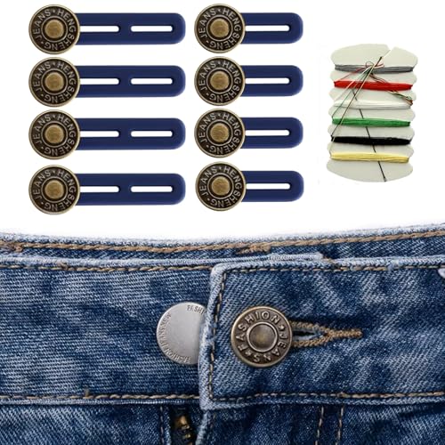 LIANRISES 8 Stück Hosenbunderweiterung Damen Männer Hosenknopf VerläNgerung Knopfverlängerung Für Hosenbund Verlängerung Nahtlos Einstellbar und Nadel und Linie LIANRISES 8 Stück Hosenbunderweiterung Damen Männer Hosenknopf VerläNgerung Knopfverlängerung Für Hosenbund Verlängerung Nahtlos Einstellbar und Nadel und Linie von LIANRISES
