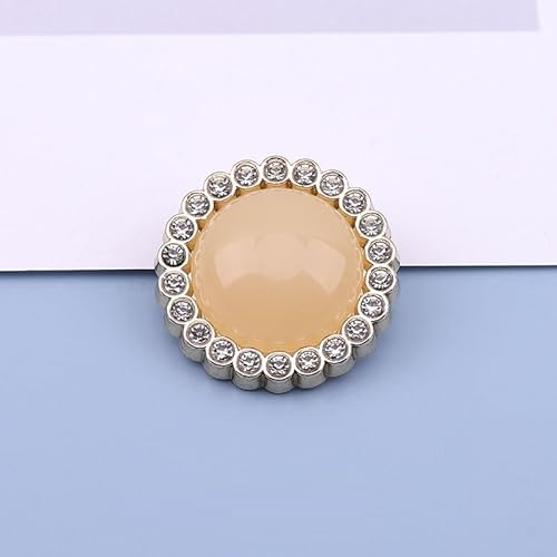LIBERGA 10 Stück Dekorative Runde Strass Knöpfe mit Schaft, Modeknopf für Kleidung Strickjacken Mäntel Bastelprojekte, 25mm LIBERGA 10 Stück Dekorative Runde Strass Knöpfe mit Schaft, Modeknopf für Kleidung Strickjacken Mäntel Bastelprojekte, 25mm von LIBERGA