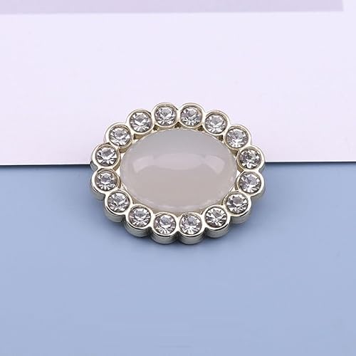 LIBERGA 10 Stück Ovale Strass Deko Knöpfe mit Schaft, Mode Knöpfe für Kleidung Strickjacken Mäntel Bastelprojekte, Hellgrau, 23mm × 28mm LIBERGA 10 Stück Ovale Strass Deko Knöpfe mit Schaft, Mode Knöpfe für Kleidung Strickjacken Mäntel Bastelprojekte, Hellgrau, 23mm × 28mm von LIBERGA
