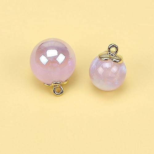 LIBERGA 10 Stück Runde Perlen Knöpfe Mit Schaft, Dekorativer Kleiner Kunstperlenknopf Für Cheongsam, Hochzeitskleid, Hemden, Bastelprojekte, Lila, 12mm LIBERGA 10 Stück Runde Perlen Knöpfe Mit Schaft, Dekorativer Kleiner Kunstperlenknopf Für Cheongsam, Hochzeitskleid, Hemden, Bastelprojekte, Lila, 12mm von LIBERGA