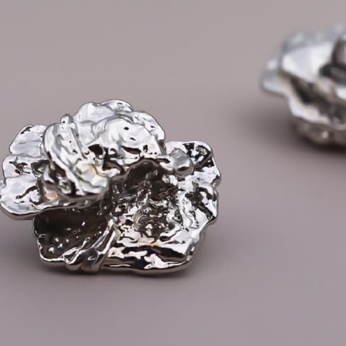 LIBERGA 10 Stück Unregelmäßige Meteorit Imitationsknöpfe Mit Schaft, Modischer Dekorativer Knöpfe Für Damen Oder Herren Kleidung Strickjacken Mäntel Bastelprojekte, Silber, 17mm LIBERGA 10 Stück Unregelmäßige Meteorit Imitationsknöpfe Mit Schaft, Modischer Dekorativer Knöpfe Für Damen Oder Herren Kleidung Strickjacken Mäntel Bastelprojekte, Silber, 17mm von LIBERGA