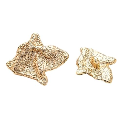 LIBERGA 10 Stück Zerknitterte, Mattierte Metall Knöpfe mit Unregelmäßiger Oberfläche Und Schaft, Nähknöpfe für Kleidung Strickjacken Mäntel Bastelprojekte, Golden, 20mm LIBERGA 10 Stück Zerknitterte, Mattierte Metall Knöpfe mit Unregelmäßiger Oberfläche Und Schaft, Nähknöpfe für Kleidung Strickjacken Mäntel Bastelprojekte, Golden, 20mm von LIBERGA