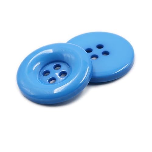 LIBERGA 100 Stück Runde Harz Knöpfe, 4 Löcher, Nähknöpfe für Kleidung Strickjacken Mäntel Bastelprojekte, Blau, 28mm LIBERGA 100 Stück Runde Harz Knöpfe, 4 Löcher, Nähknöpfe für Kleidung Strickjacken Mäntel Bastelprojekte, Blau, 28mm von LIBERGA