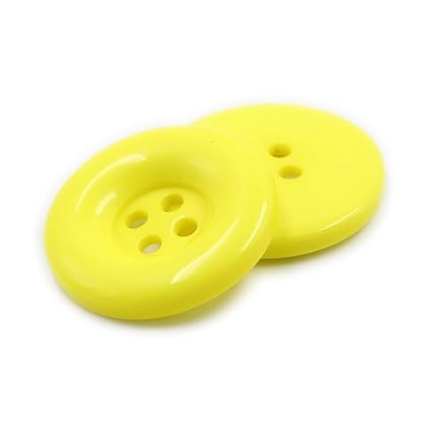 LIBERGA 100 Stück Runde Harz Knöpfe, 4 Löcher, Nähknöpfe für Kleidung Strickjacken Mäntel Bastelprojekte, Gelb, 23mm LIBERGA 100 Stück Runde Harz Knöpfe, 4 Löcher, Nähknöpfe für Kleidung Strickjacken Mäntel Bastelprojekte, Gelb, 23mm von LIBERGA