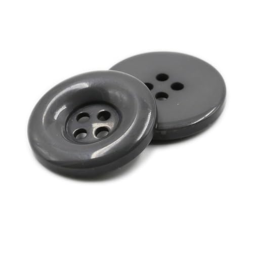 LIBERGA 100 Stück Runde Harz Knöpfe, 4 Löcher, Nähknöpfe für Kleidung Strickjacken Mäntel Bastelprojekte, Grau, 18mm LIBERGA 100 Stück Runde Harz Knöpfe, 4 Löcher, Nähknöpfe für Kleidung Strickjacken Mäntel Bastelprojekte, Grau, 18mm von LIBERGA